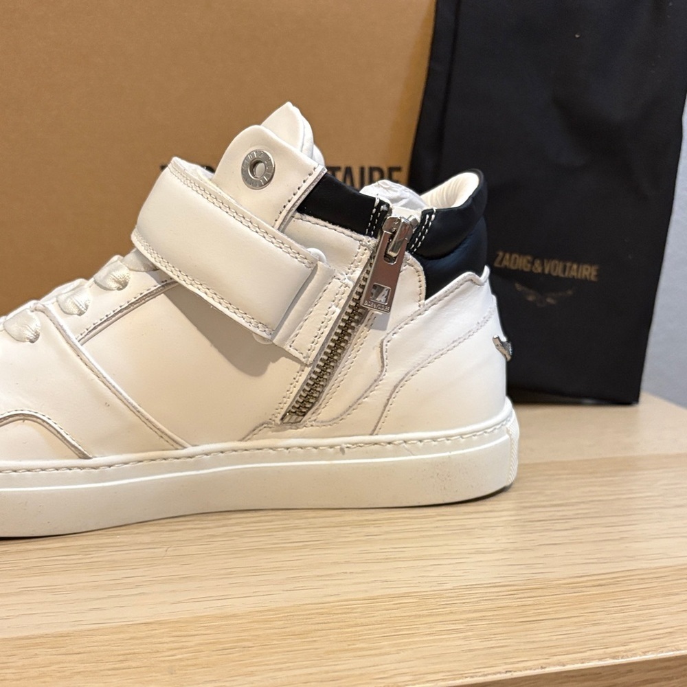 Zadig & Voltaire Women’s White and Black Sneakers - Picture 3 of 10